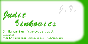 judit vinkovics business card